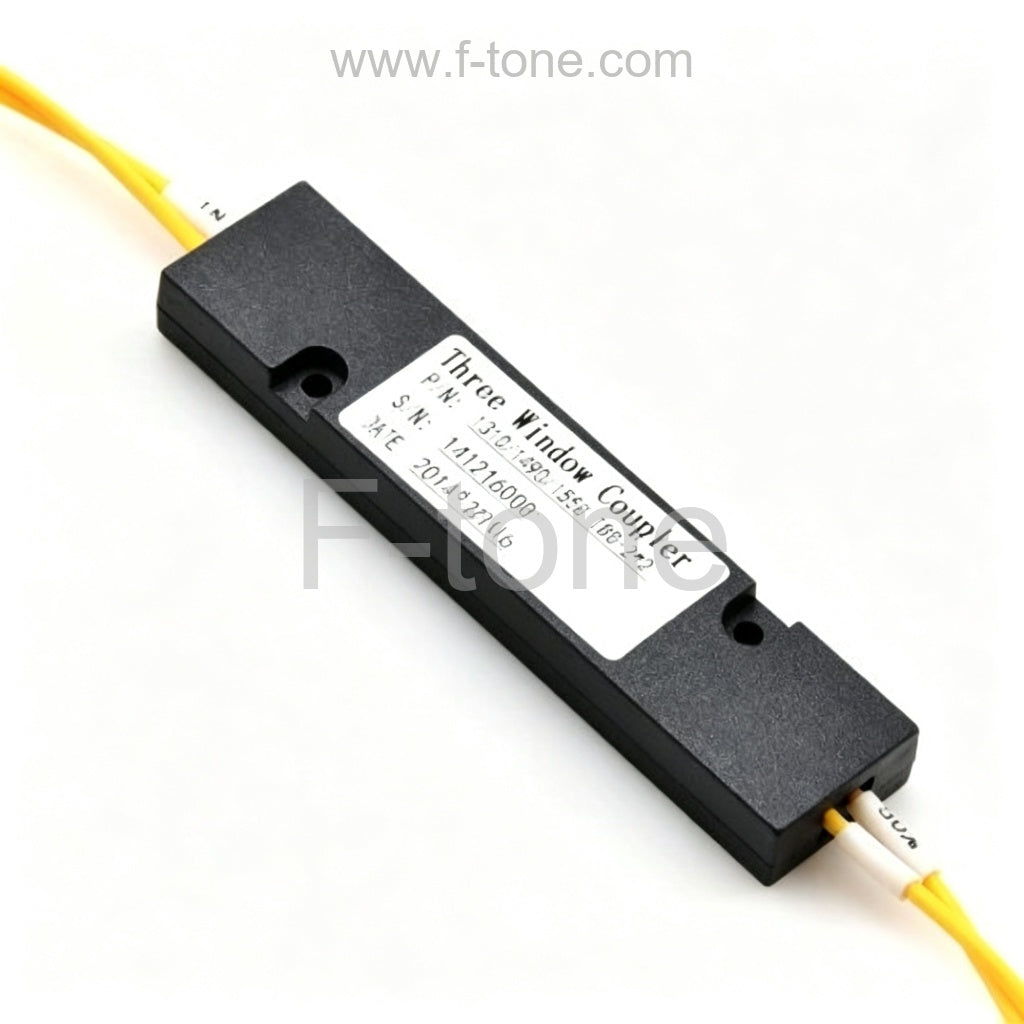 2x2 FBT Singlemode Three Window Fiber Splitter with ABS Box