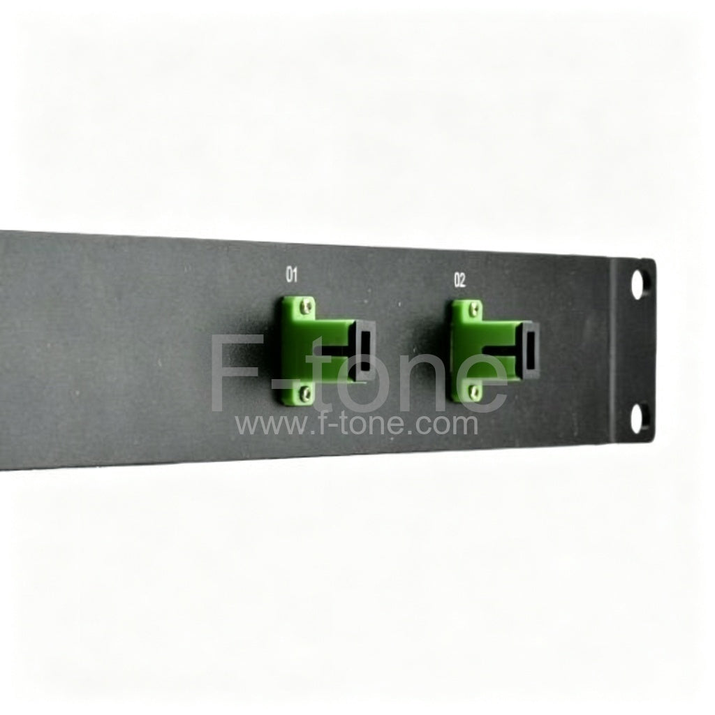 2x2 Fiber PLC Splitter with 1U 19 Rack Mount Metal Box