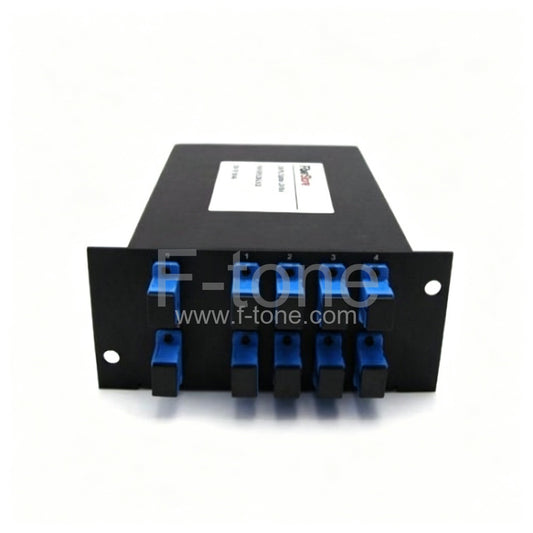 2x4 Fiber PLC Splitter with Standard LGX Metal Box