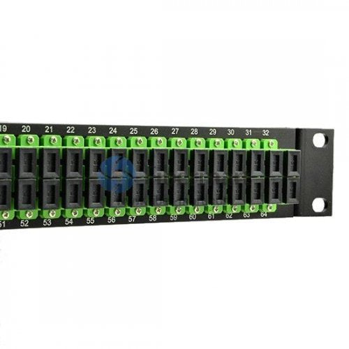 2x64 Fiber PLC Splitter with 1U 19 Rack Mount Metal Box