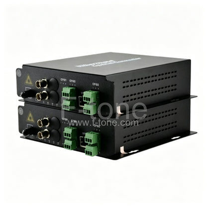 4 Channel Video & 2 Channel Forward Audio to Fiber SM 20km Optic Video Multiplexer