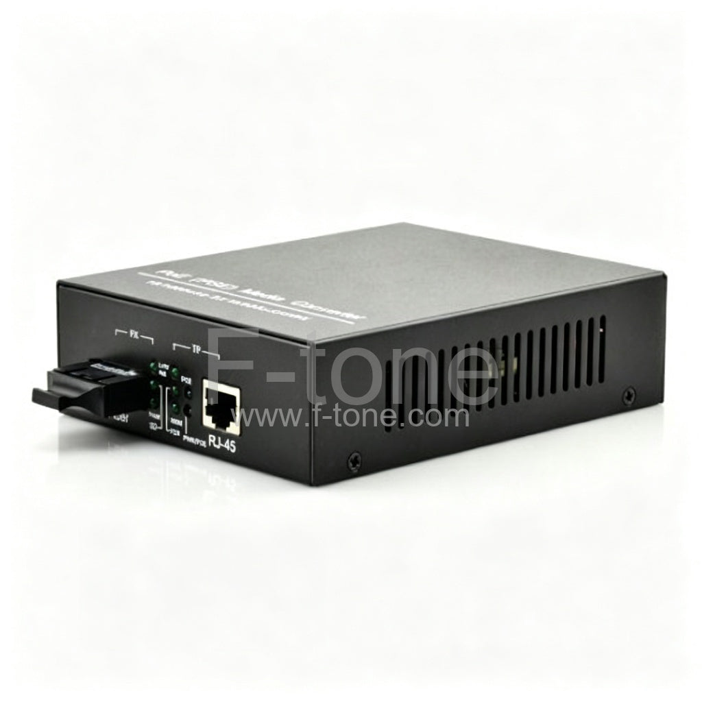 10/100M/1000M SFP to RJ45 port POE Media Converter