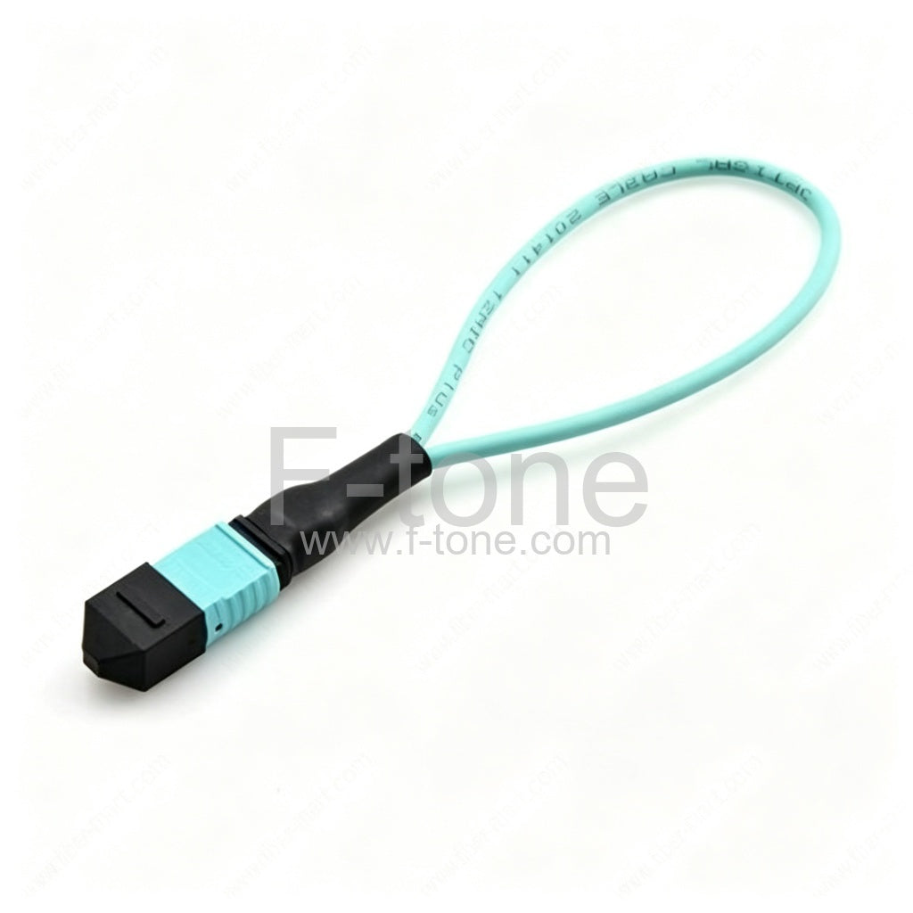 40GBASE QSFP MPO 12 Fiber OM3 Female Loopback Cable