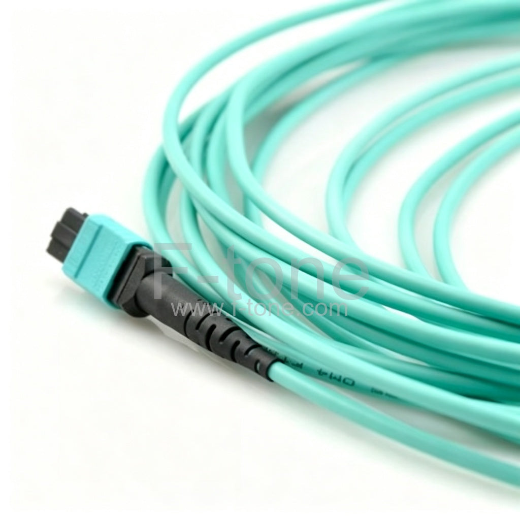 48 Fibers OM3 Multimode 12 Strands MTP Harness Cable 3.0mm LSZH/Riser