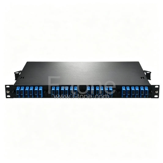 48 Ports Loaded SC FAPs 1RU Rack Mount Fiber Patch Panel Panduit FTT1 Compatible
