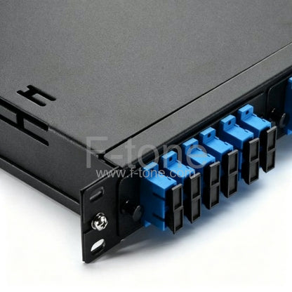 48 Ports Loaded SC FAPs 1RU Rack Mount Fiber Patch Panel Panduit FTT1 Compatible