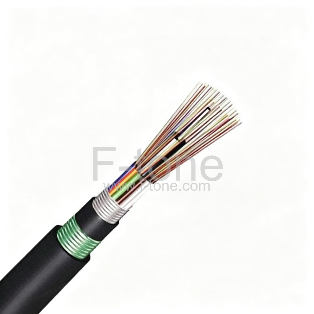 6 Fibers Single-mode Double Armored Double Jackets Stranded Loose Tube Steel Wire Strength Waterproof Outdoor Cable GYTA53