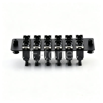 6 Ports MPO/MTP Fiber Adapter Panel Compliant for Panduit Opticom or QuickNet Patch Panels and Fiber Enclosures