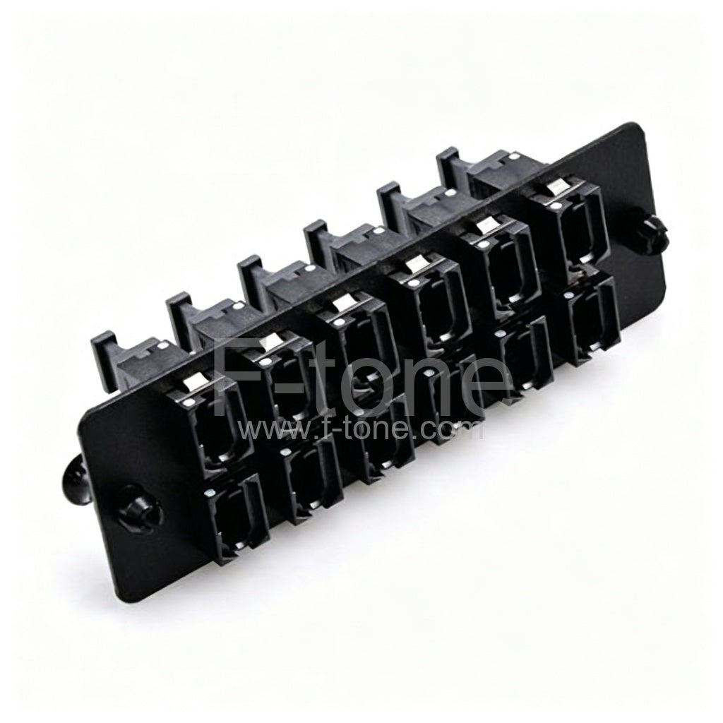 6 Ports MPO/MTP Fiber Adapter Panel Compliant for Panduit Opticom or QuickNet Patch Panels and Fiber Enclosures