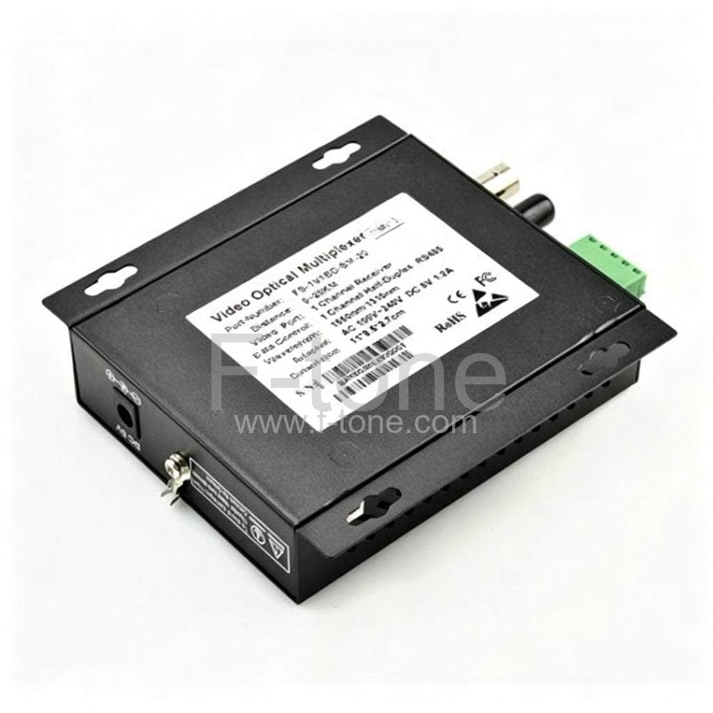 64 Channel Video & 1 Return Data to Fiber SM 20km Optic Video Multiplexer