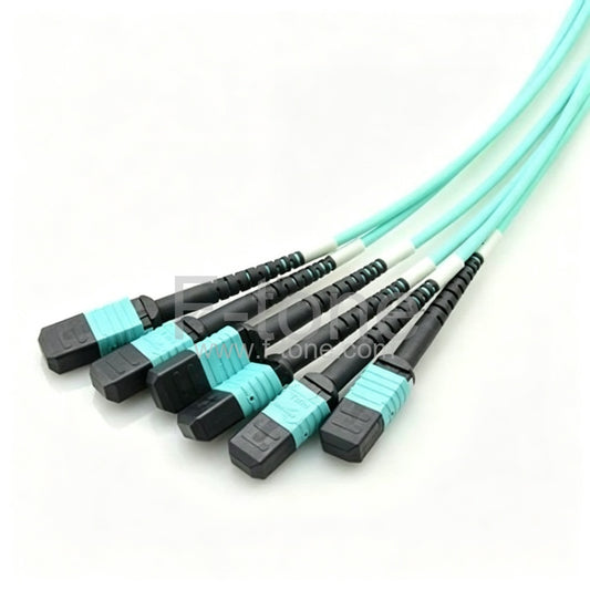 72 Fibers OM3 Multimode 12 Strands MPO Trunk Cable 3.0mm LSZH/Riser