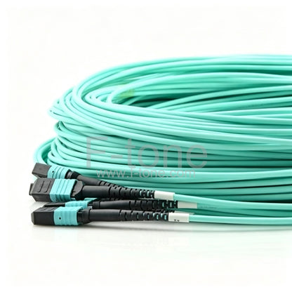 72 Fibers OM4 Multimode 24 Strands MPO Trunk Cable 3.0mm LSZH/Riser