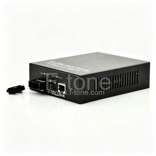 A Pair of BIDI WDM Single Fiber 10/100/1000M 1310/1550 20km two Fiber Ports+4RJ45 Ethernet Media Converter