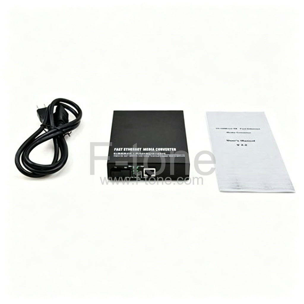 A Pair of BIDI WDM Single Fiber 10/100/1000M 1490/1550 80km Ethernet Media Converter