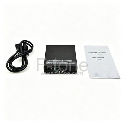 A Pair of BIDI WDM Single Fiber 10/100M 1490/1550 80km Ethernet Media Converter
