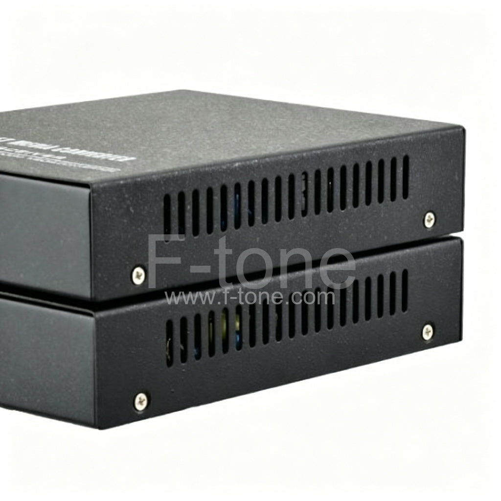 A Pair of BIDI WDM Single Fiber 10/100M 1490/1550 80km Ethernet Media Converter