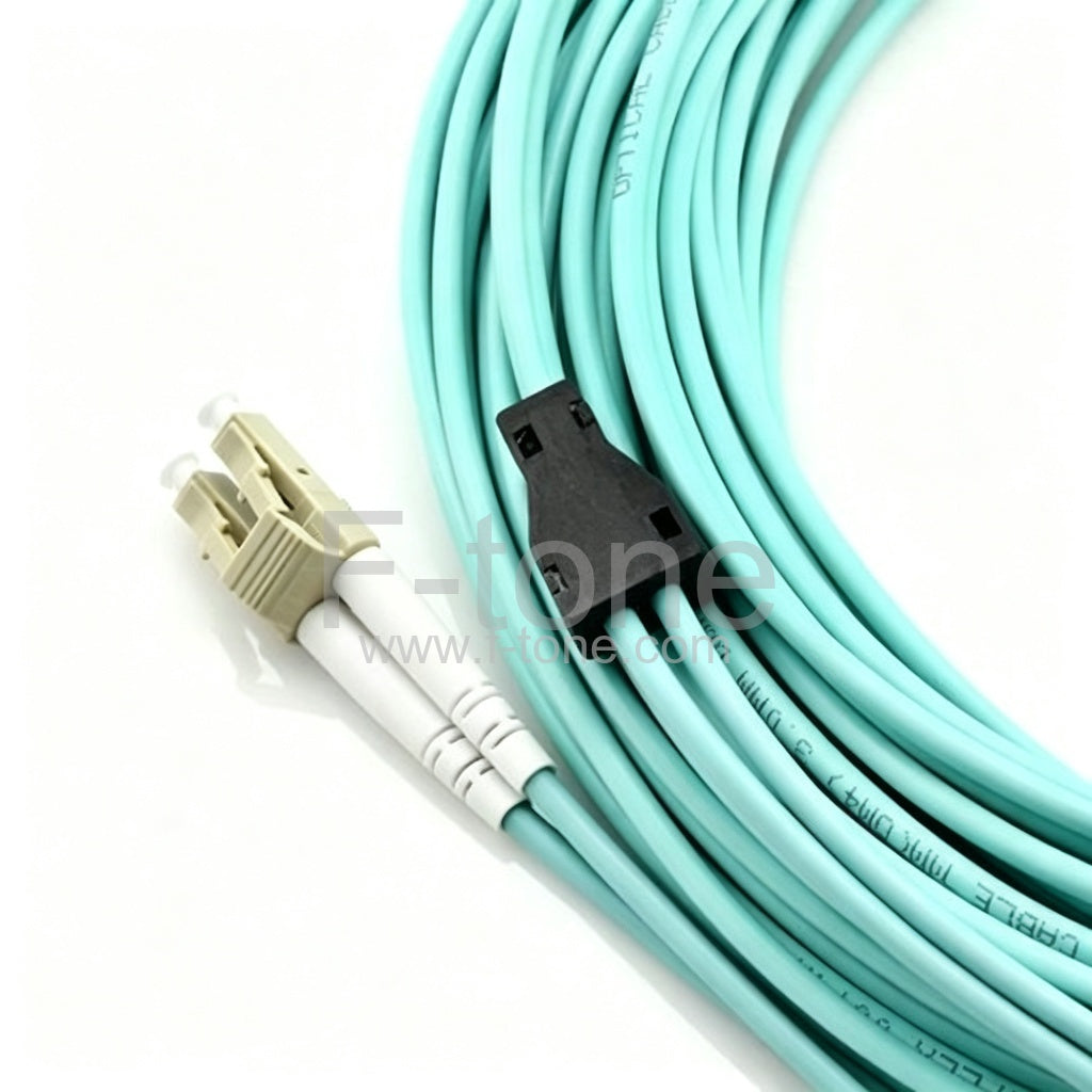 ST-LC Duplex OM3 Multimode Armored Fiber Patch Cable