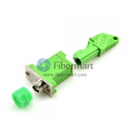 E2000/APC to E2000/APC Singlemode Simplex Plastic Fiber Adapter