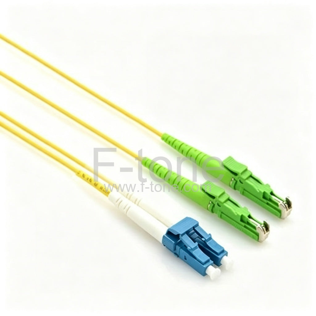 E2000/UPC to E2000/APC Singlemode 9/125 Duplex Fiber Patch Cable