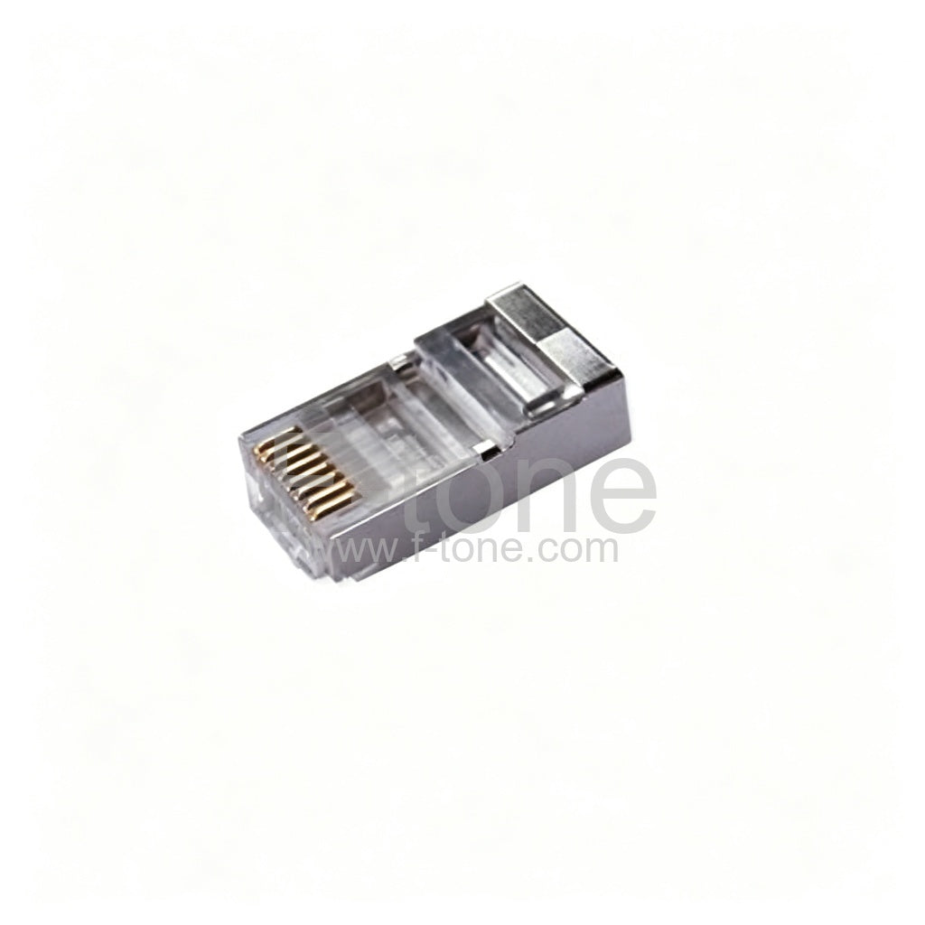 10x AMP RJ45 Shielded Plug Cat5 8P8C Lan Connector Network