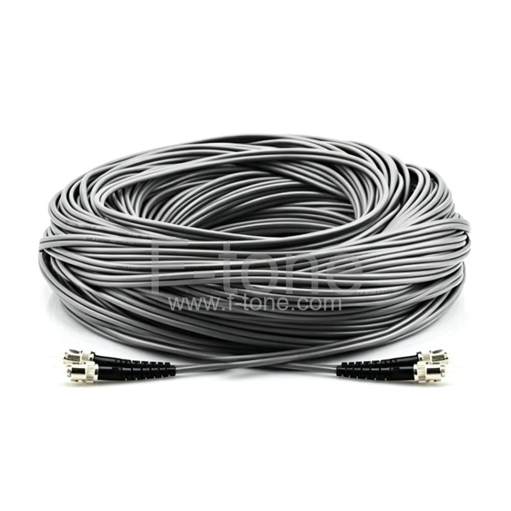FC/UPC to E2000/UPC Duplex Multimode OM1 Armored Patch Cable