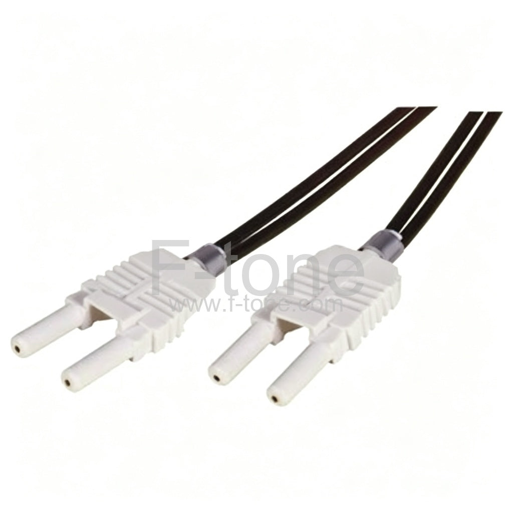 HFBR4506 to HFBR4506 Duplex Non-Latching Plastic Optical Fiber POF Patch Cord