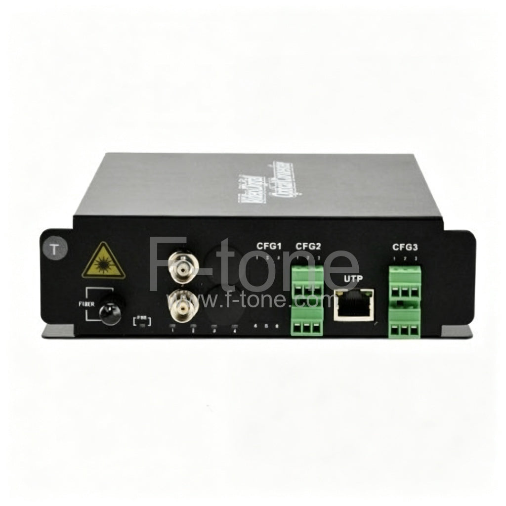 2 Channel Video & 2 Bi-Directional Data & 2  Bi-Directional  Audio to Fiber SM 20km Optical Video Multiplexer