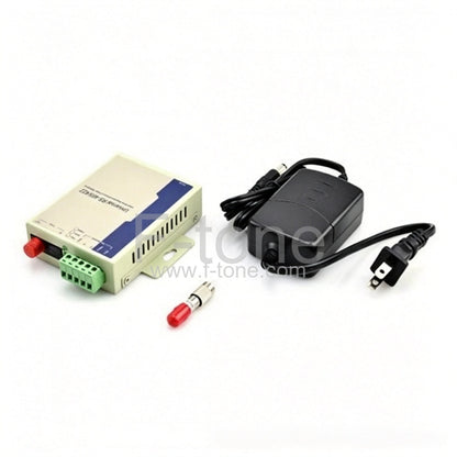 Industrial RS-485/RS-422 to Single-mode Simplex Fiber Converter, 1310nm/1550nm 20km