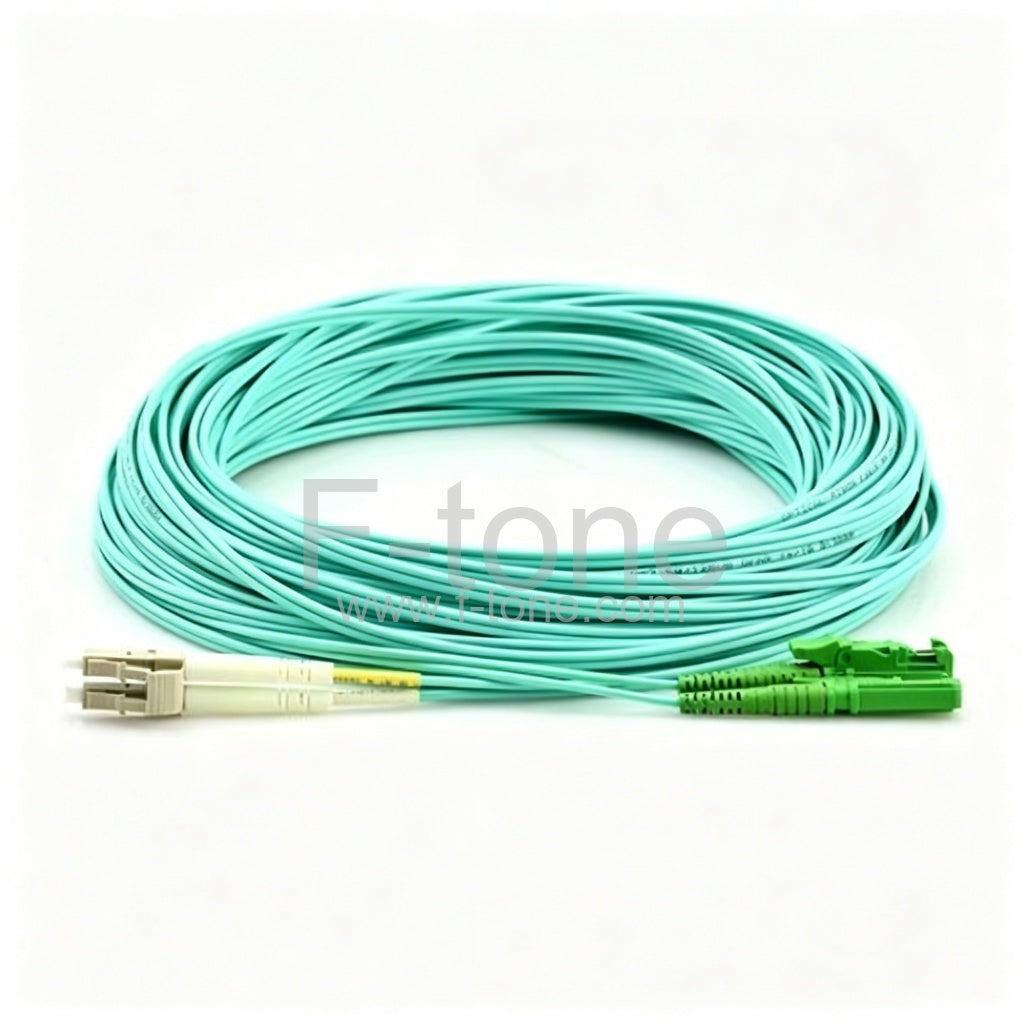 LC-E2000 Plenum(OFNP) Duplex OM4 Multimode Fiber Patch Cable