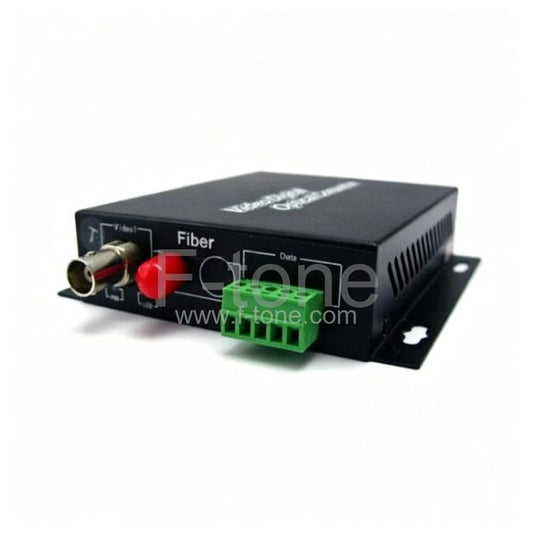 4 Channel Video & 1 Reverse Data to Fiber SM 20km Optical Video Multiplexer in Aluminum Alloy Case