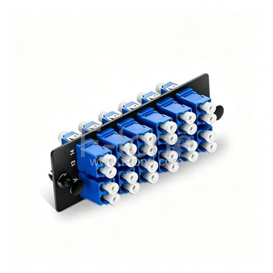 24 Fibers 12x LC Duplex OS2 Single Mode Fiber Adapter Cassette with Pigtails