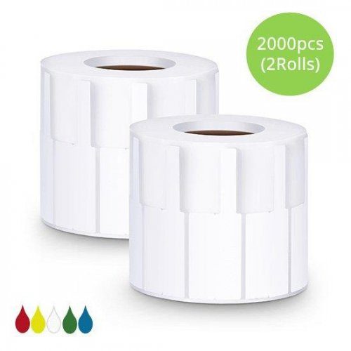 2.76in.L x 0.94in.W P Type Cable Adhesive Label Paper2000pcs/pack, Yellow