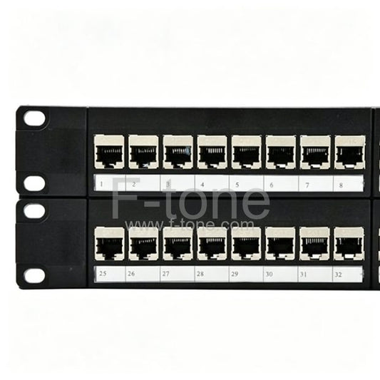 48 Port Cat6 UTP Patch Panel 2U
