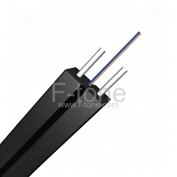1 Fiber Single-mode Single-armored Metal Strength member LSZH FTTH Duct Cable-GJFDC