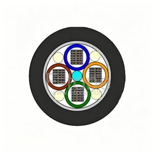 48 Fibers Single-mode Single Armor Single Jacket Ribbon Fiber Optic Cable-GYDTA