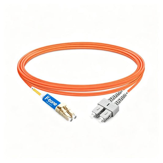 SC to E2000 Duplex PVC/LSZH/OFNP OM1 Multimode  Fiber Optic Patch Cable