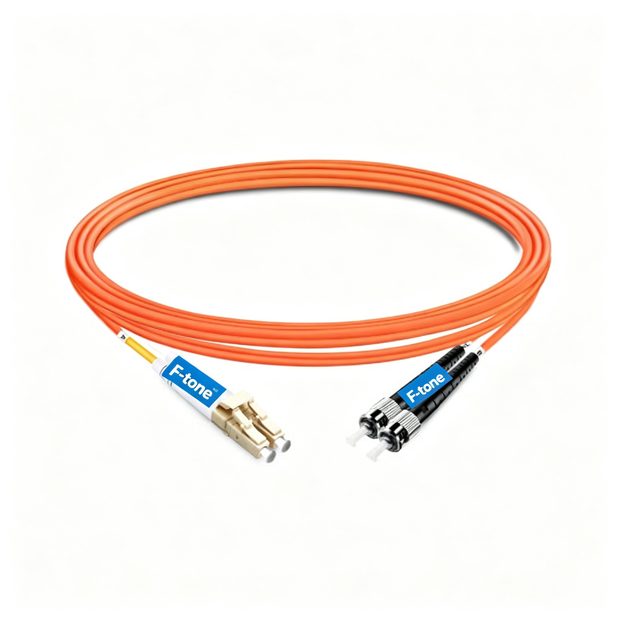 ST to MTRJ Duplex PVC/LSZH/OFNP OM2 Multimode  Fiber Optic Patch Cable