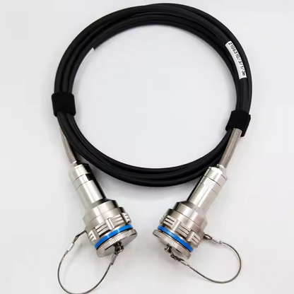 D38999A8/26KG16N ARINC801 Series 16CORES IP67 Waterproof Connectors Fiber Optic Cable Assembly