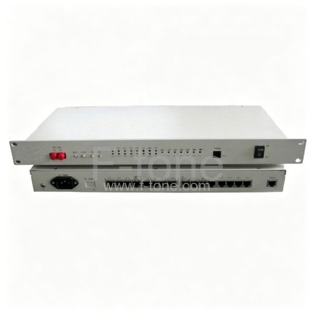 4E1 10/100M 1+1 Fiber Back up Fiber Optical Multiplexers Singlemode Dual Fiber 20KM 19 Inch Rack