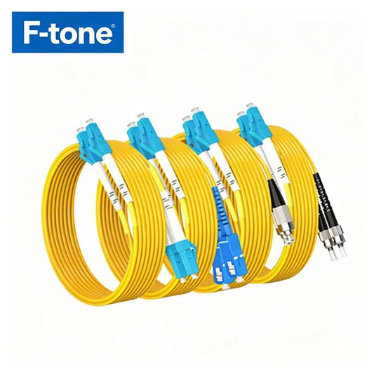 Custom Grade B Duplex 0.12dB IL OS2 Single Mode SMF LC/SC/FC/MU Bend Insensitive Fiber Optic Patch Cable