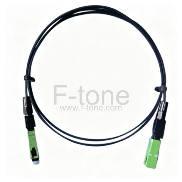 FC APC to MU Duplex PVC/LSZH/OFNP 9/125 Single Mode Fiber Patch Cable